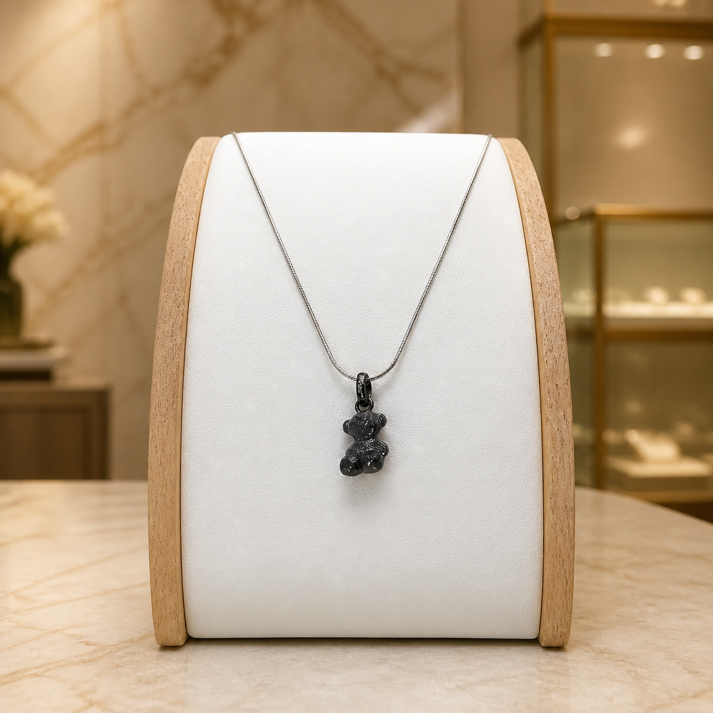 Black Luxe Pendant Necklace