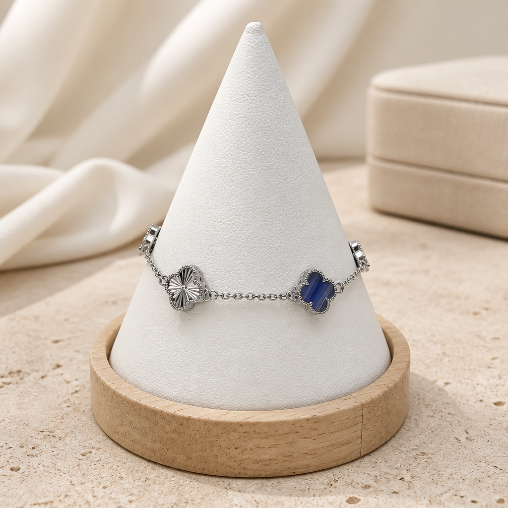 Van Blue Silver Bracelet