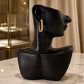 Chunky Hoop Gold Earrings