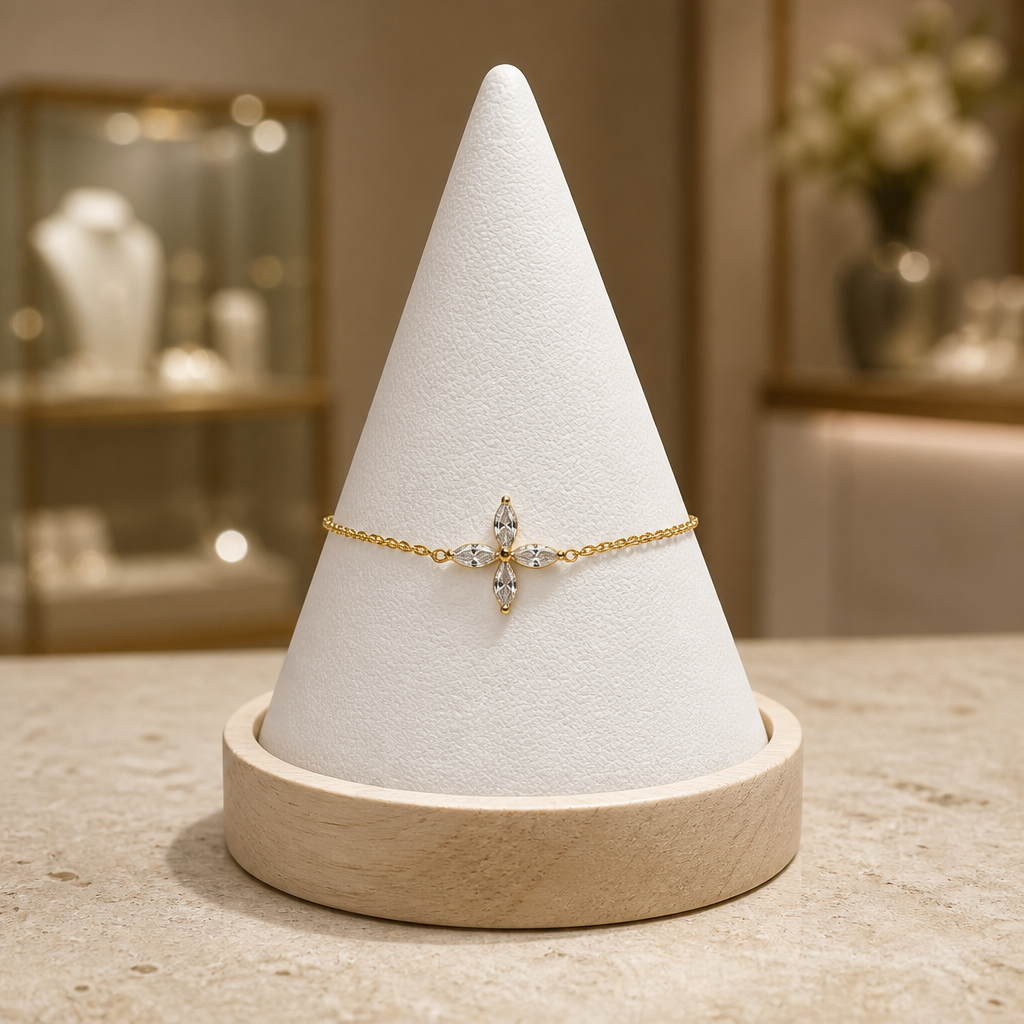Dainty Thin Flower Bracelet
