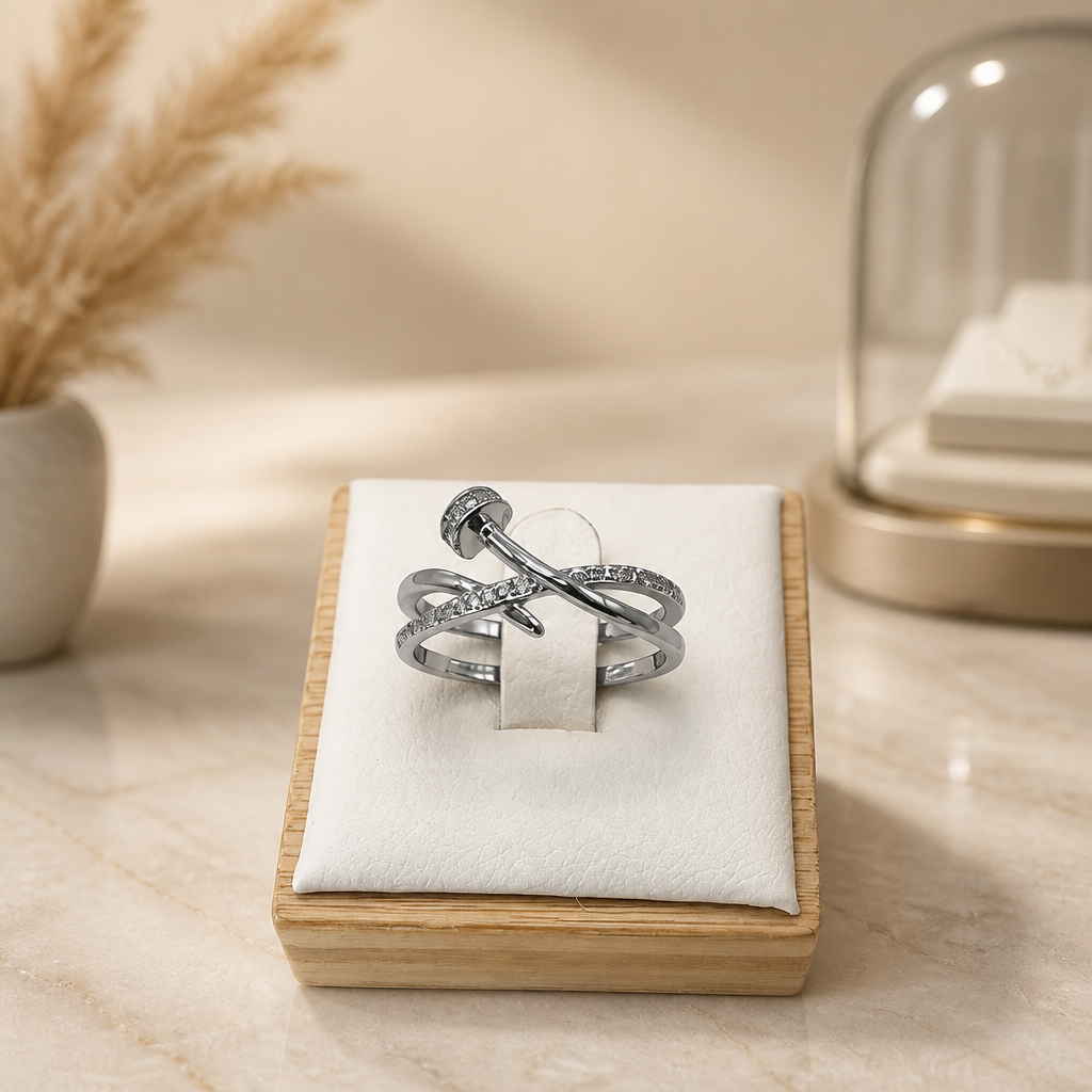 Silver Wrap Nail Ring