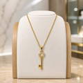 Vintage Key Charm Necklace