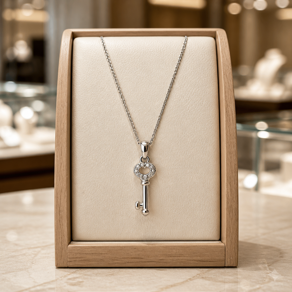 Vintage Key Charm Necklace